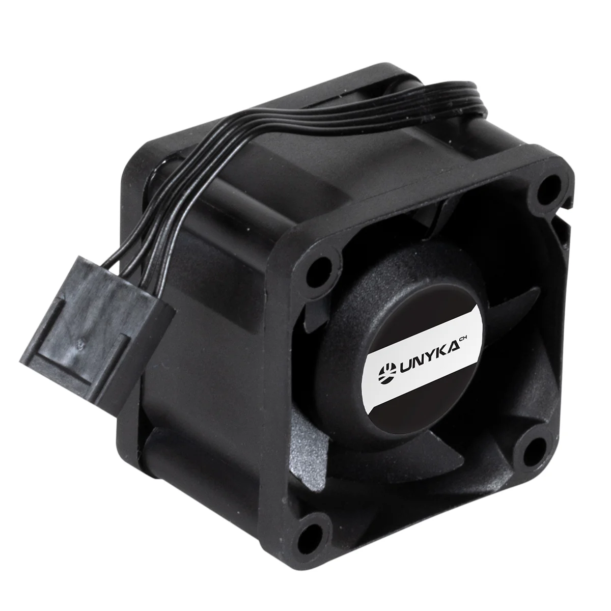 Ventoinha de Caixa UNYKAch 40mm 4-Pin 6000 RPM Preta - Imagem 4