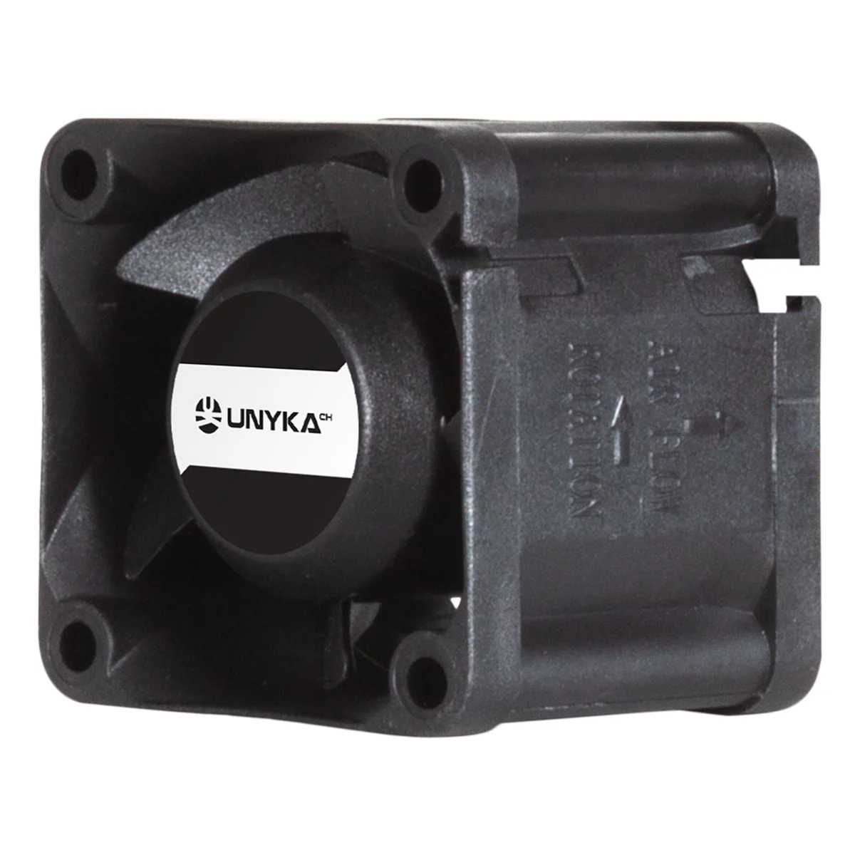 Ventoinha de Caixa UNYKAch 40mm 4-Pin 6000 RPM Preta