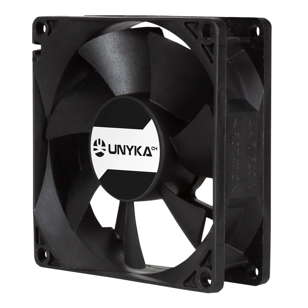 Ventoinha para caixa de computador UNYKAch 80 mm 4-pin PWM preta - Imagem 1