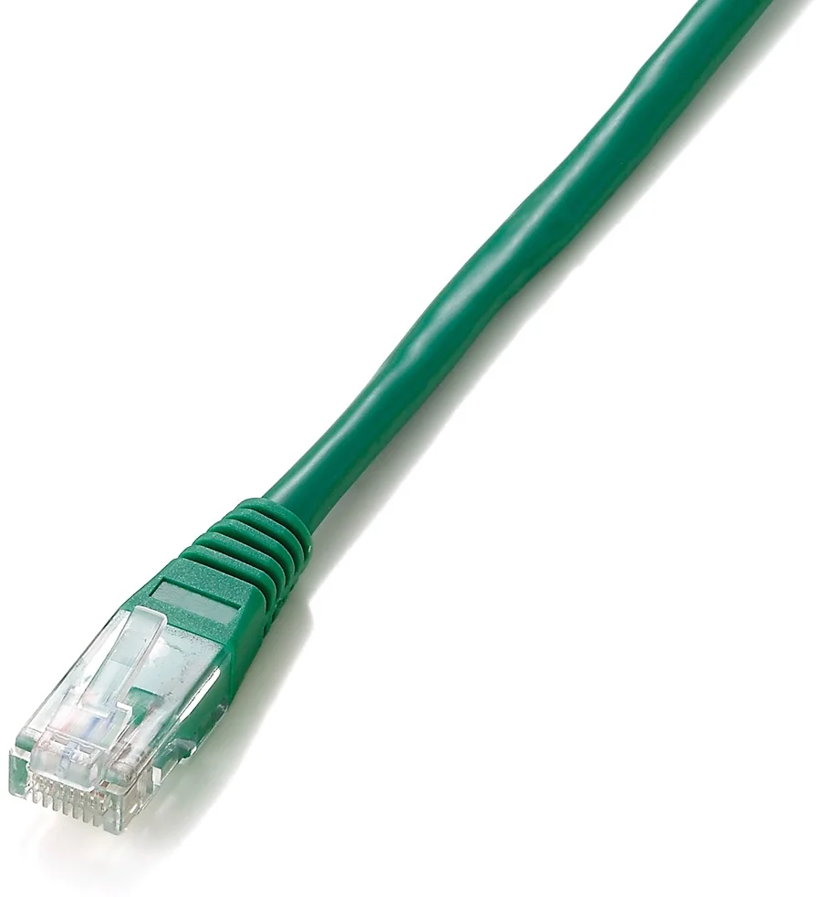 Cabo de Rede Equip Cat5e U/UTP 20m RJ-45 Verde com Contactos Dourados - Imagem 1