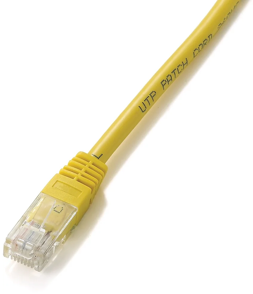 Cabo de Rede Cat5e UTP RJ45 Macho/Macho 3 m Amarelo Equip 825462 - Imagem 1