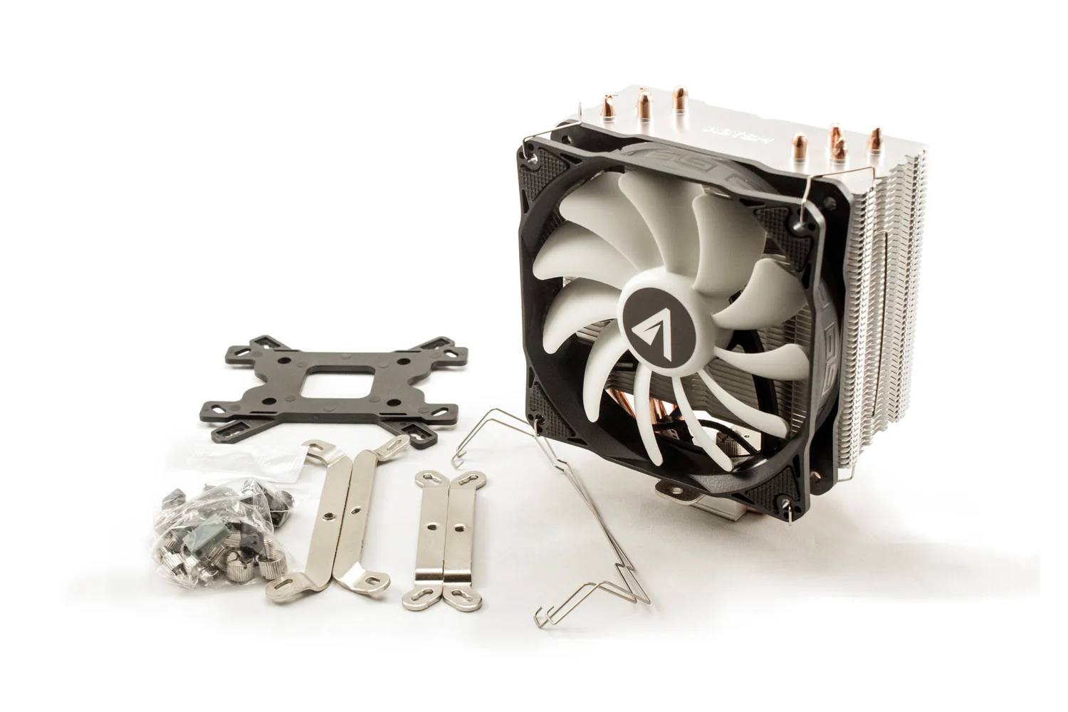 Cooler de CPU a ar ABYSM Snow IV 120 mm preto e branco