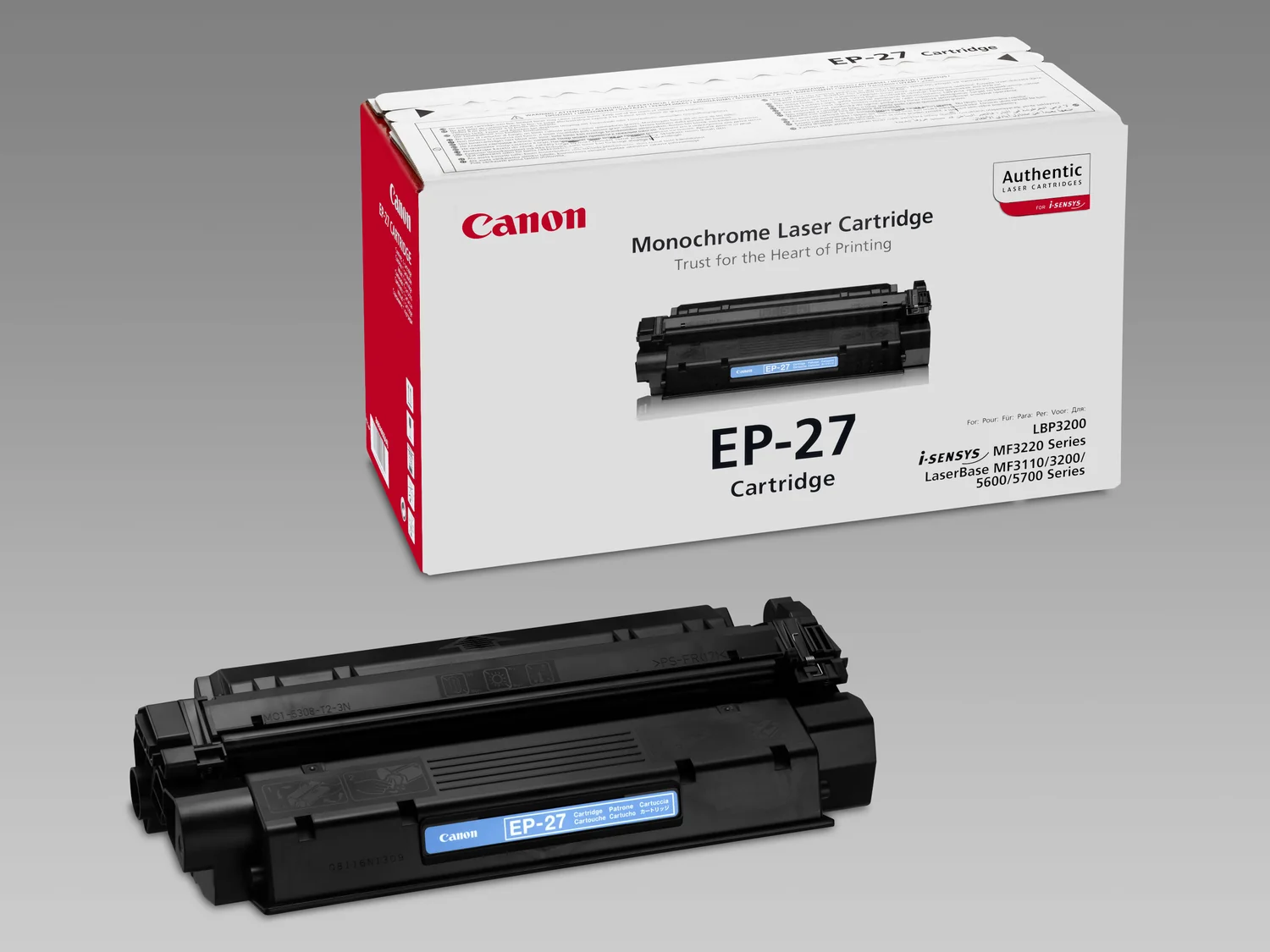 Toner Canon EP-27 Preto Original 2500 Páginas para LBP-3200 - Imagem 3