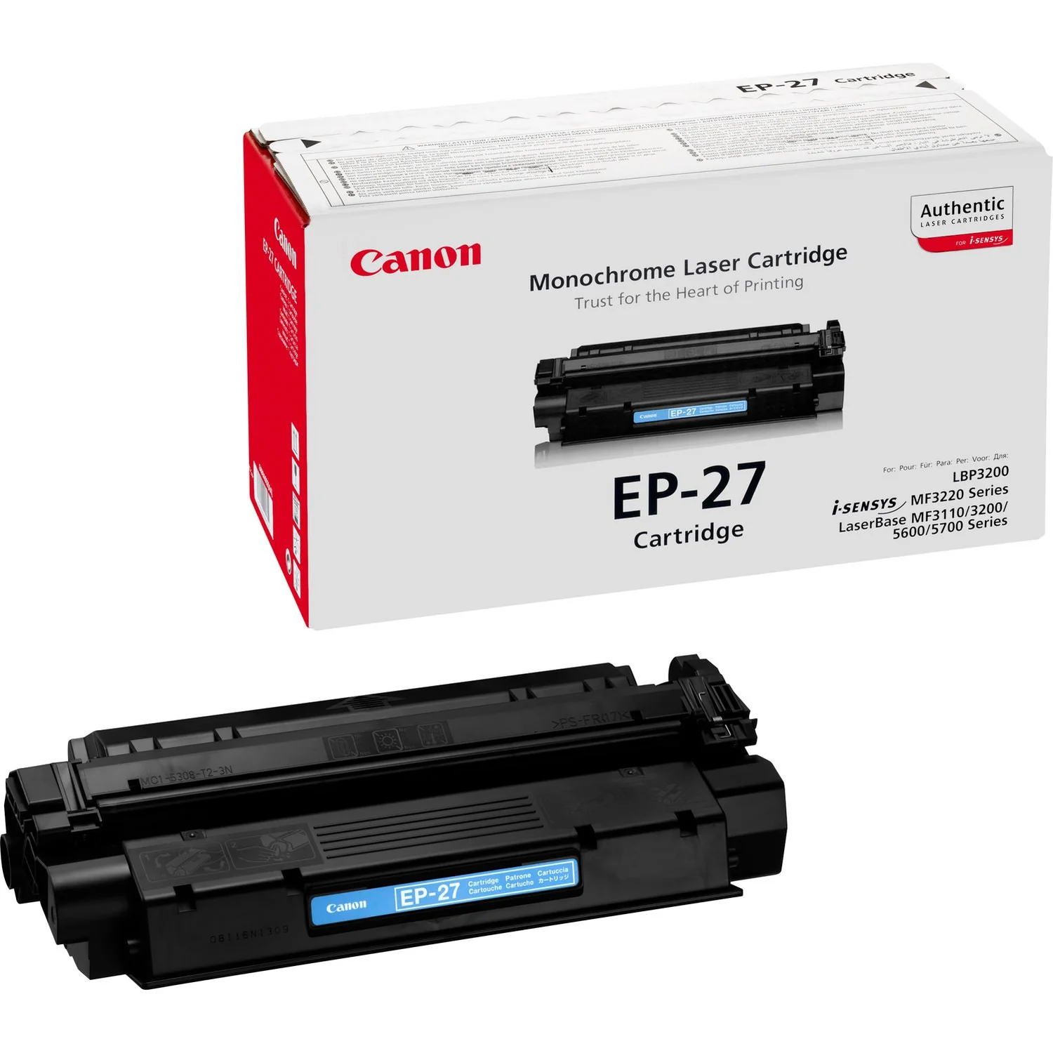 Toner Canon EP-27 Preto Original 2500 Páginas para LBP-3200 - Imagem 4