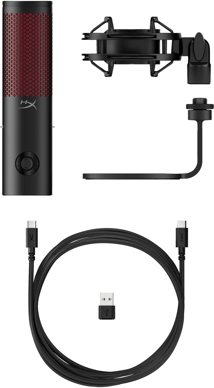 Microfone HyperX QuadCast 2 USB-C Profissional Preto para Streaming - Imagem 7
