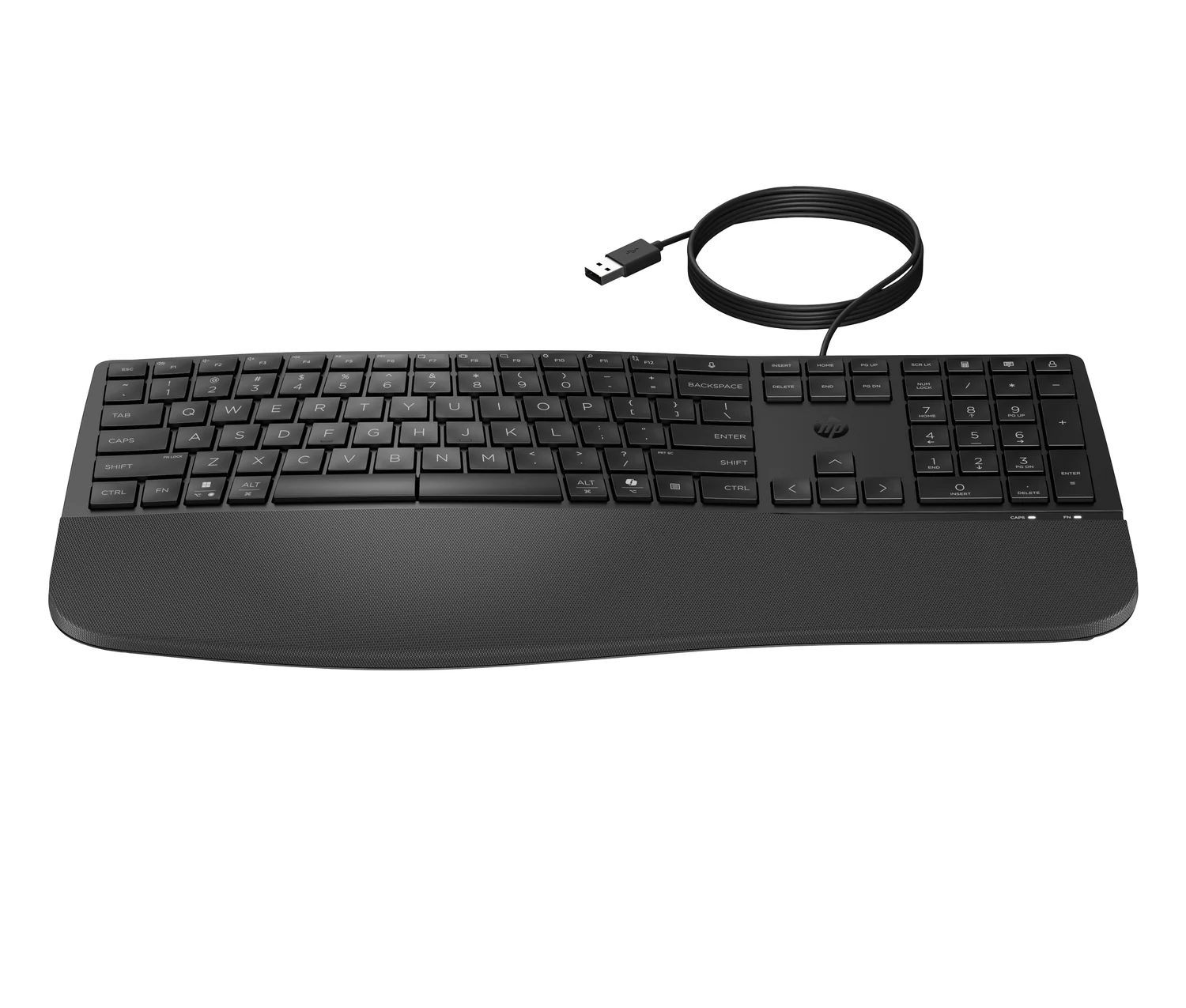 Teclado com Fios HP 485 Comfort USB Layout QWERTY US Resistente a Derrames - Imagem 1
