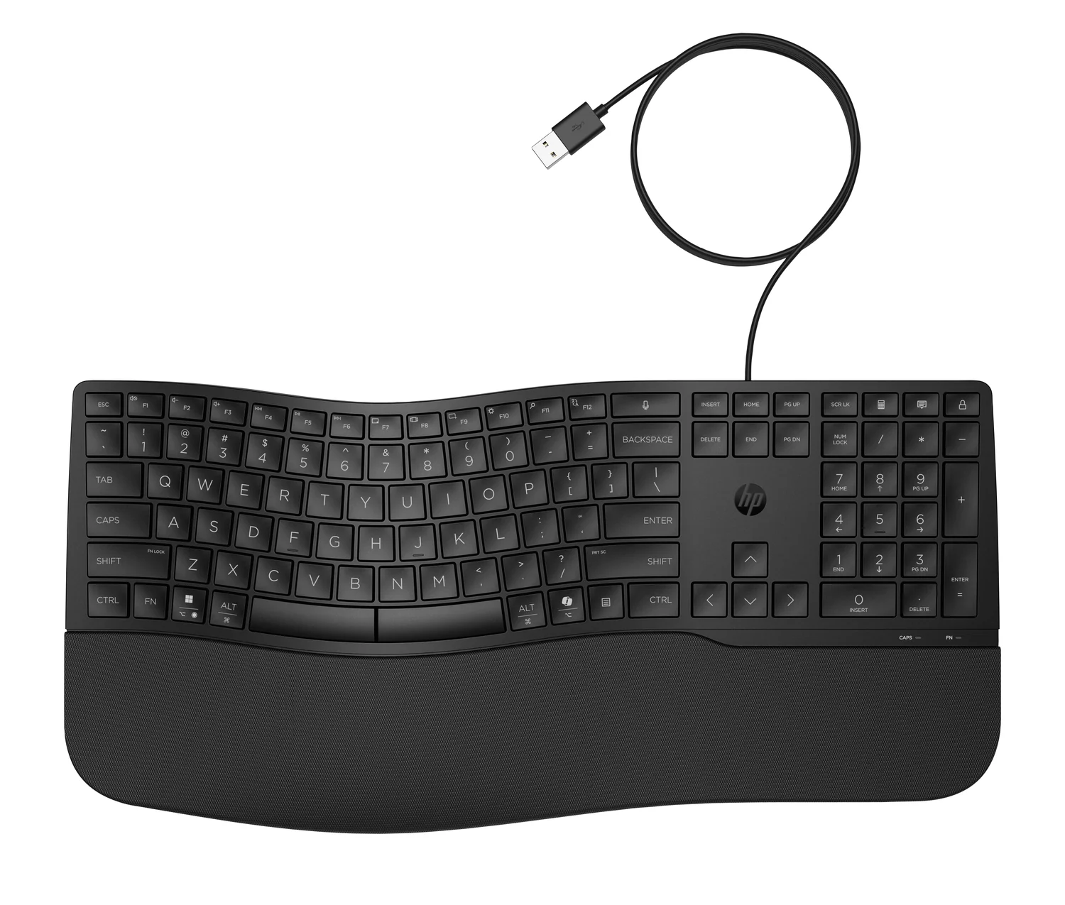 Teclado com Fios HP 485 Comfort USB Layout QWERTY US Resistente a Derrames - Imagem 4