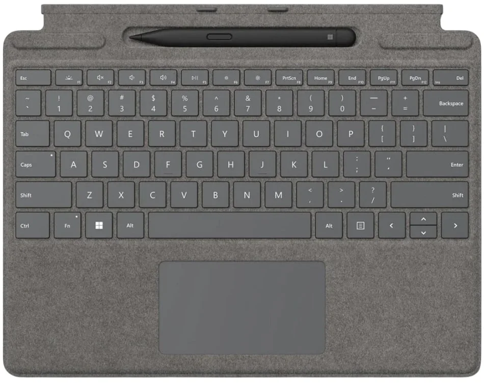 Teclado Microsoft Surface Pro 13'' Platina com Slim Pen 2 Incluída e Trackpad