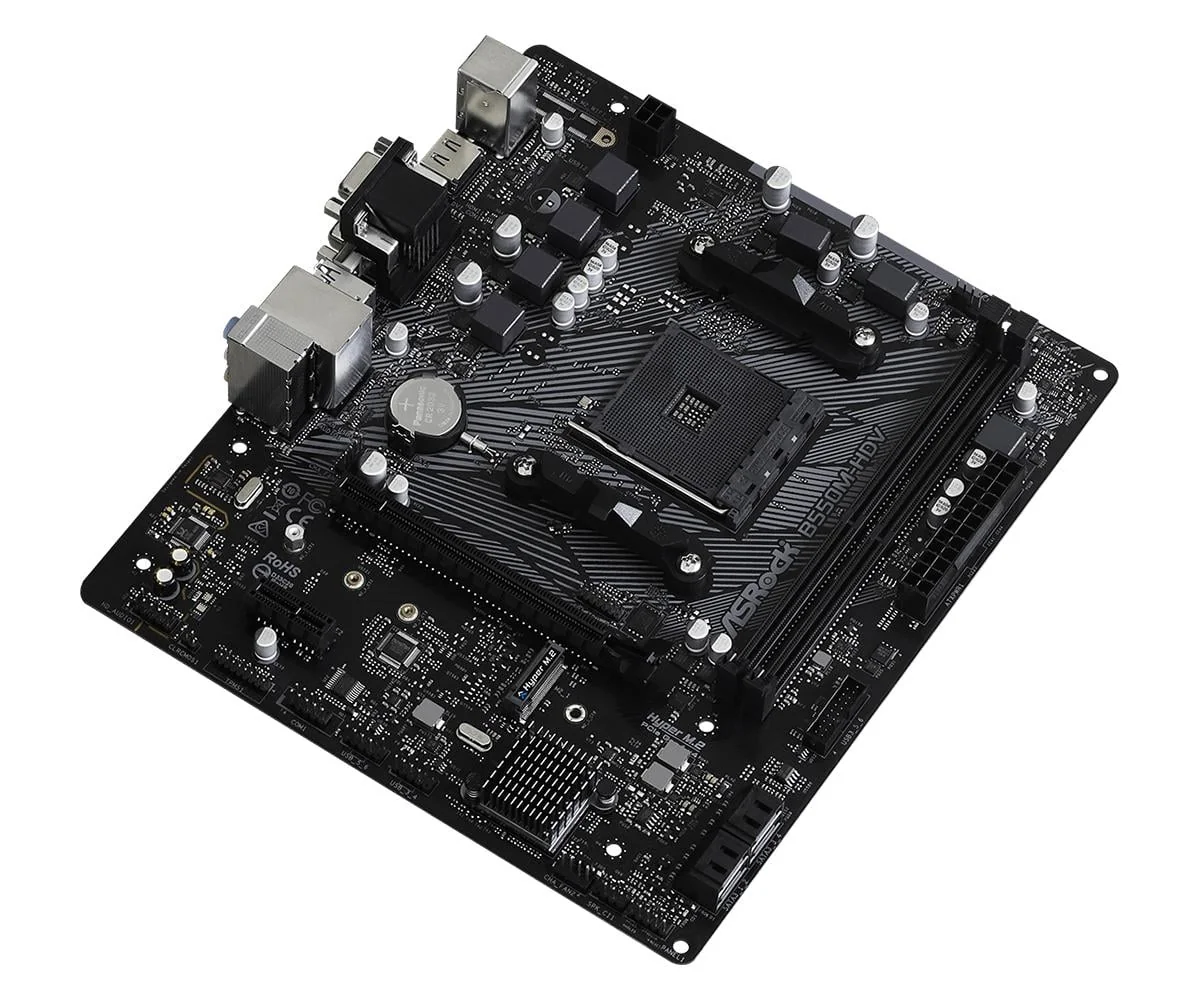 Motherboard ASRock B550M-HDV AMD AM4 DDR4 Micro-ATX HDMI DVI VGA - Imagem 3