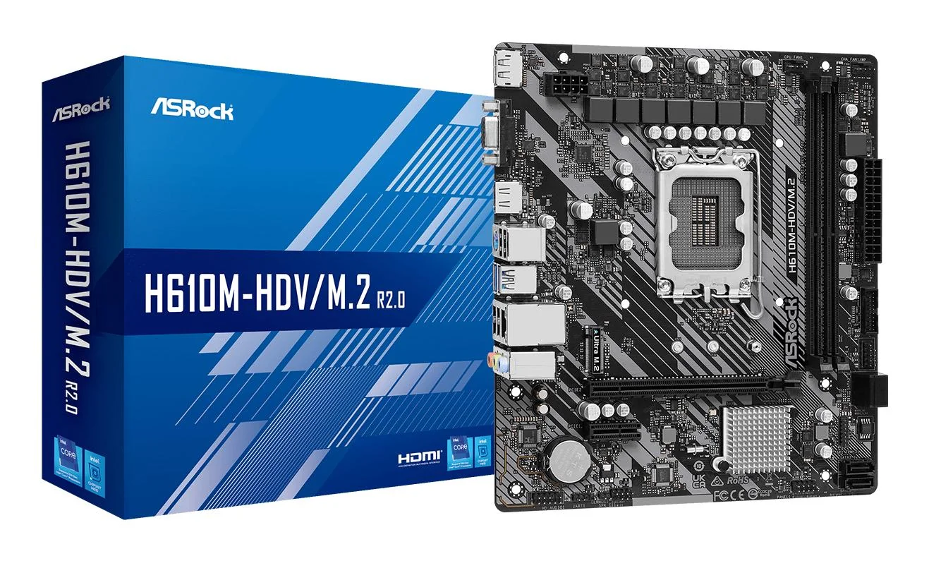 Motherboard ASRock H610M-HDV/M.2 R2.0 LGA 1700 micro ATX