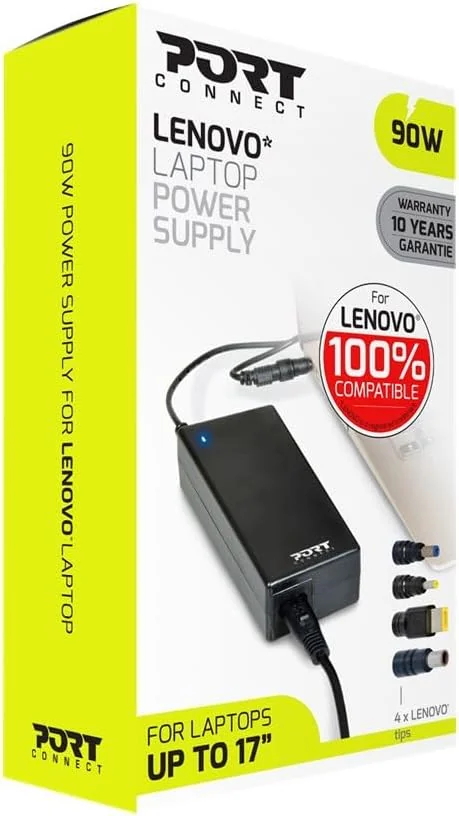 Carregador Port Designs 90W para Portáteis Lenovo 19V 4,74A com 10 Anos Garantia - Imagem 2