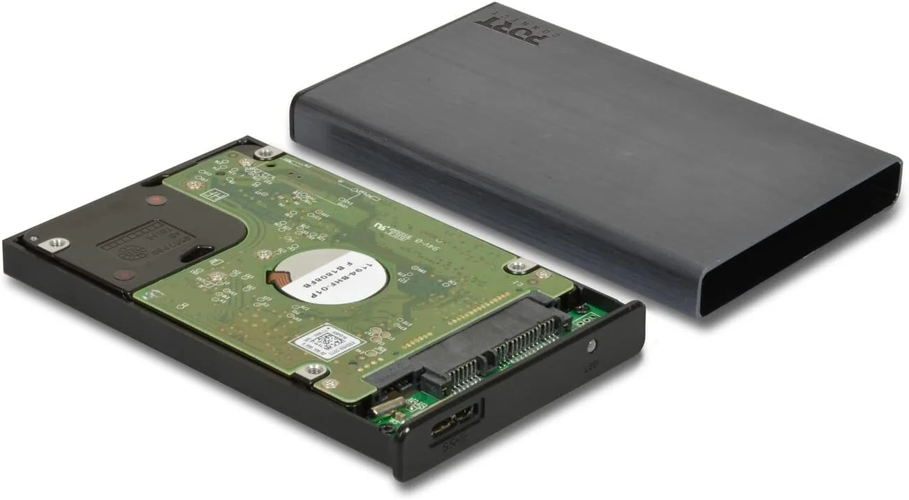 Caixa Externa Disco 2.5" Port Designs SATA USB-C 3.1 Gen 1 Preta - Imagem 4