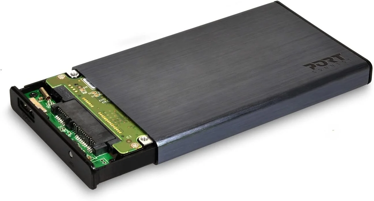 Caixa Externa Disco 2.5" Port Designs SATA USB-C 3.1 Gen 1 Preta - Imagem 2