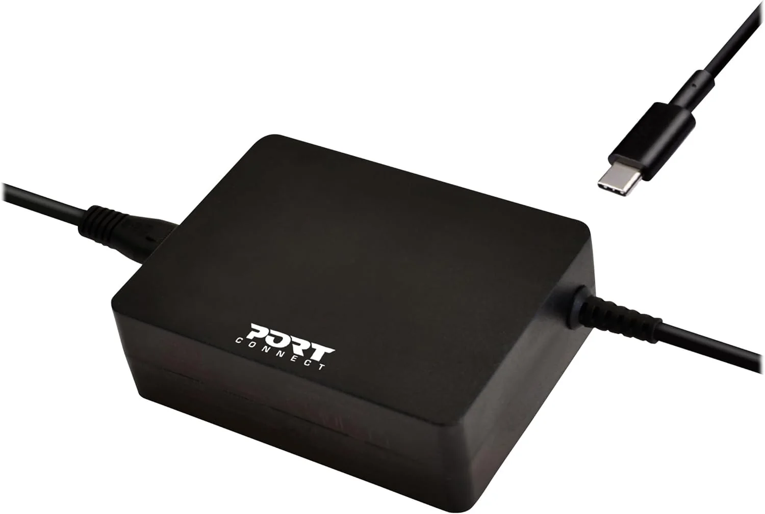Carregador Universal Port Designs USB-C 90W para MacBook, Portáteis e Tablets