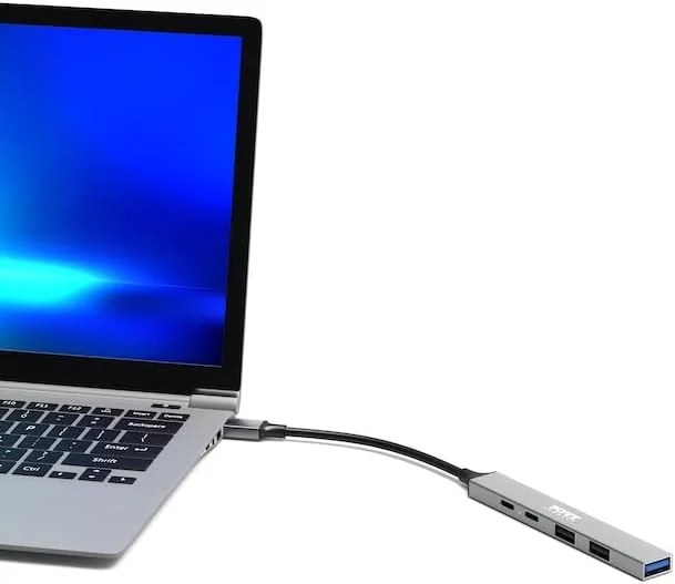 Hub USB Port Designs 5 Portas 3x USB-A + 1x USB-C com PD 100W - Imagem 5