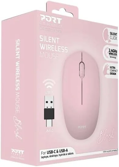 Rato Sem Fios Port Designs Wireless Collection Blush - Imagem 6