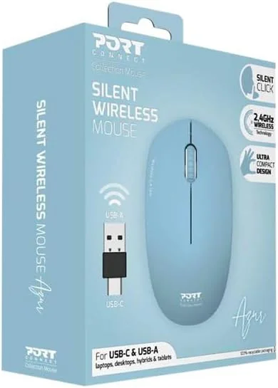 Rato Sem Fios Port Designs Collection Azul - Imagem 7