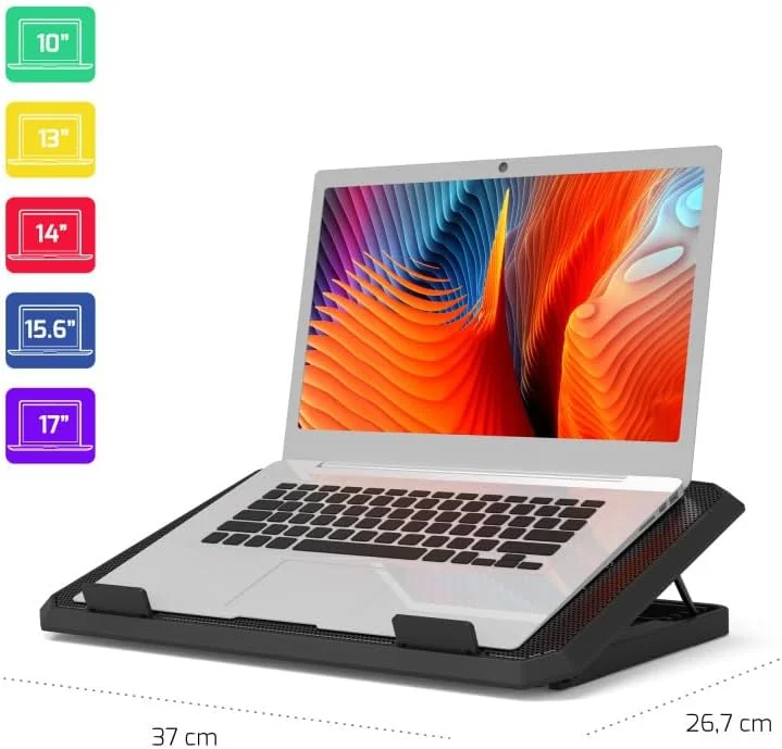Base de Refrigeração para Portátil Port Designs Cooler Pro até 17" - Imagem 2