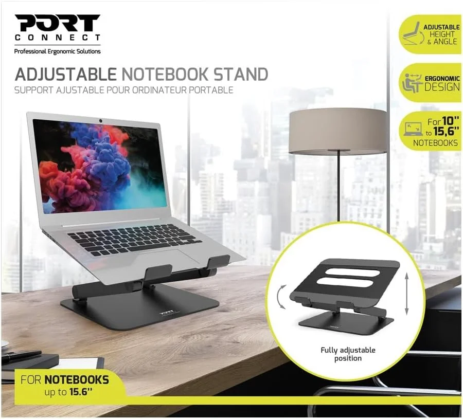 Suporte para Portátil Port Designs Ajustável em Alumínio - Imagem 4