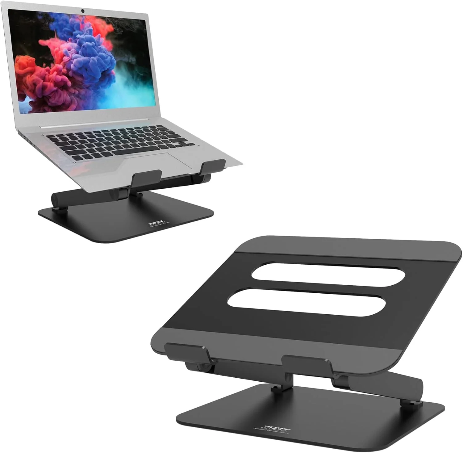 Suporte para Portátil Port Designs Ajustável em Alumínio