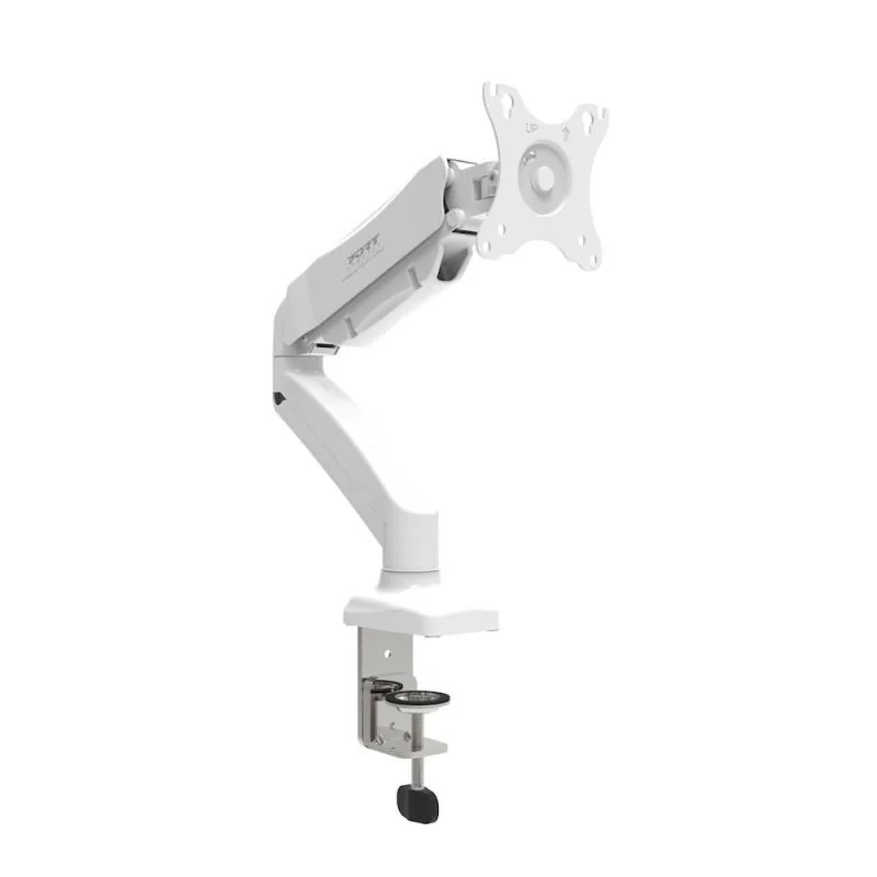 Suporte de Secretária para Monitor Port Designs Braço Simples Branco