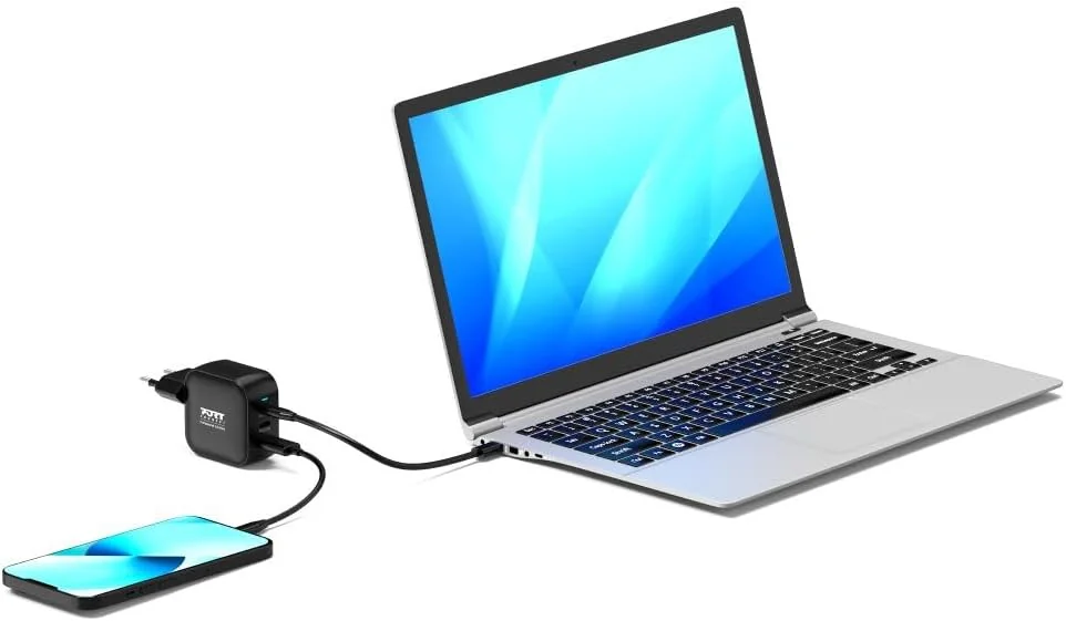 Carregador de Parede Port Designs USB-C PD 65W GaN + Cabo USB-C 2m EU - Imagem 8