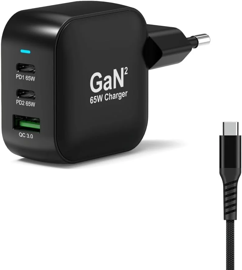 Carregador de Parede Port Designs USB-C PD 65W GaN + Cabo USB-C 2m EU - Imagem 6