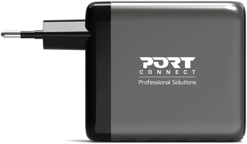 Carregador GaN Port Designs USB-C 100W PD 3.0 OLED Retractable Cable Universal para Portátil Smartphone - Imagem 5