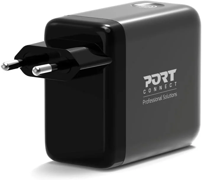 Carregador GaN Port Designs USB-C 100W PD 3.0 OLED Retractable Cable Universal para Portátil Smartphone - Imagem 9