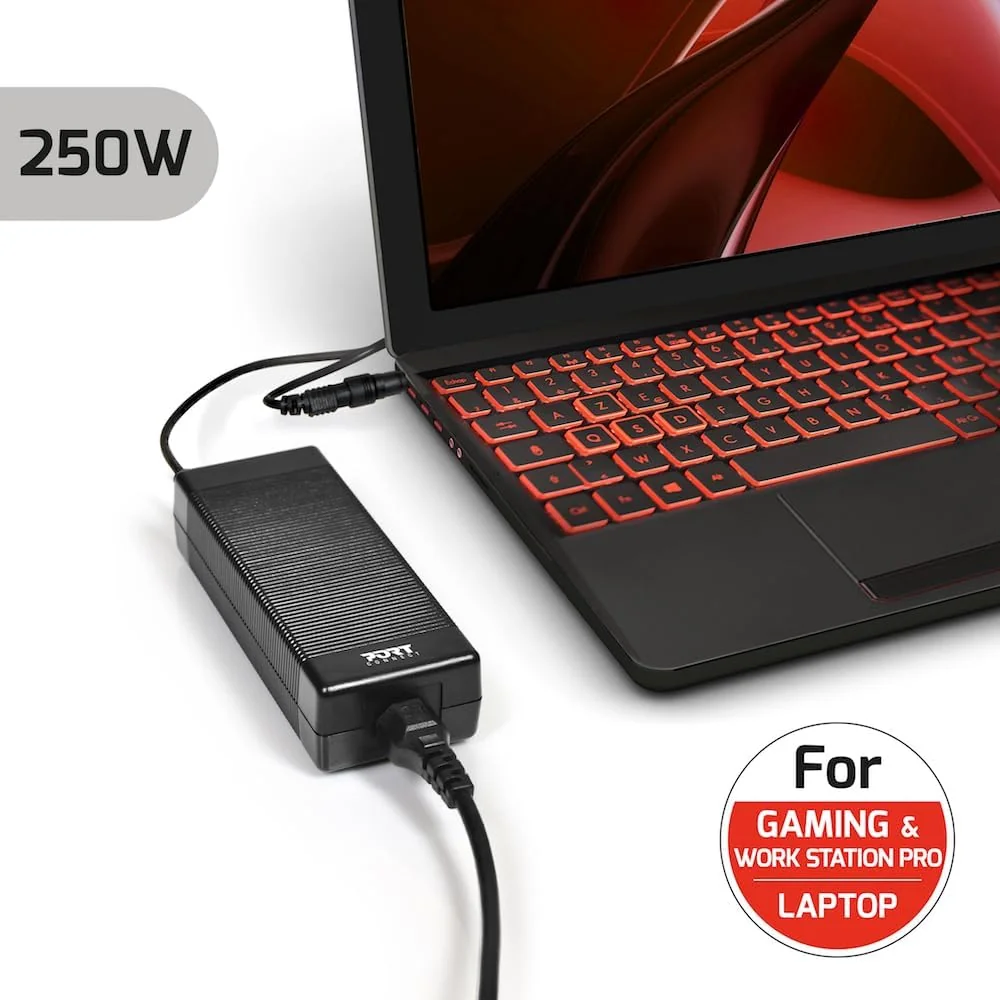 Fonte de Alimentação Universal Port Designs 250W para Portáteis Gaming e Workstation EU - Imagem 6