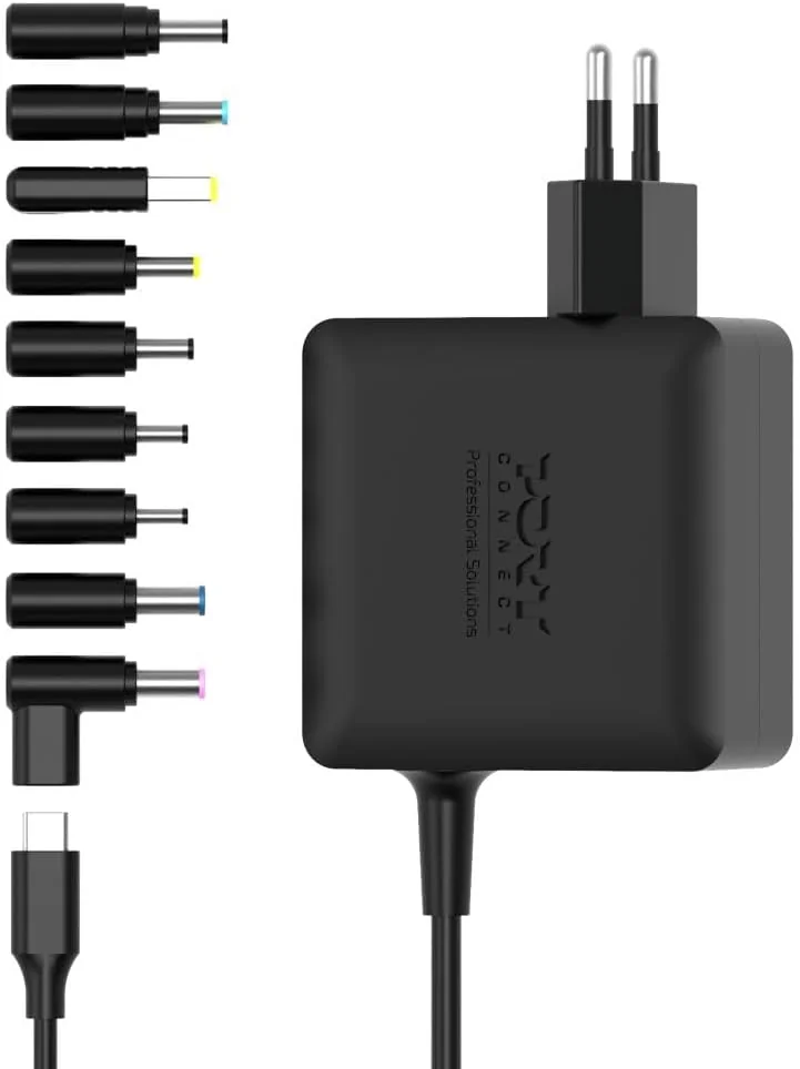 Alimentador Port Designs GaN 65W Universal Plug-In EU - Imagem 1