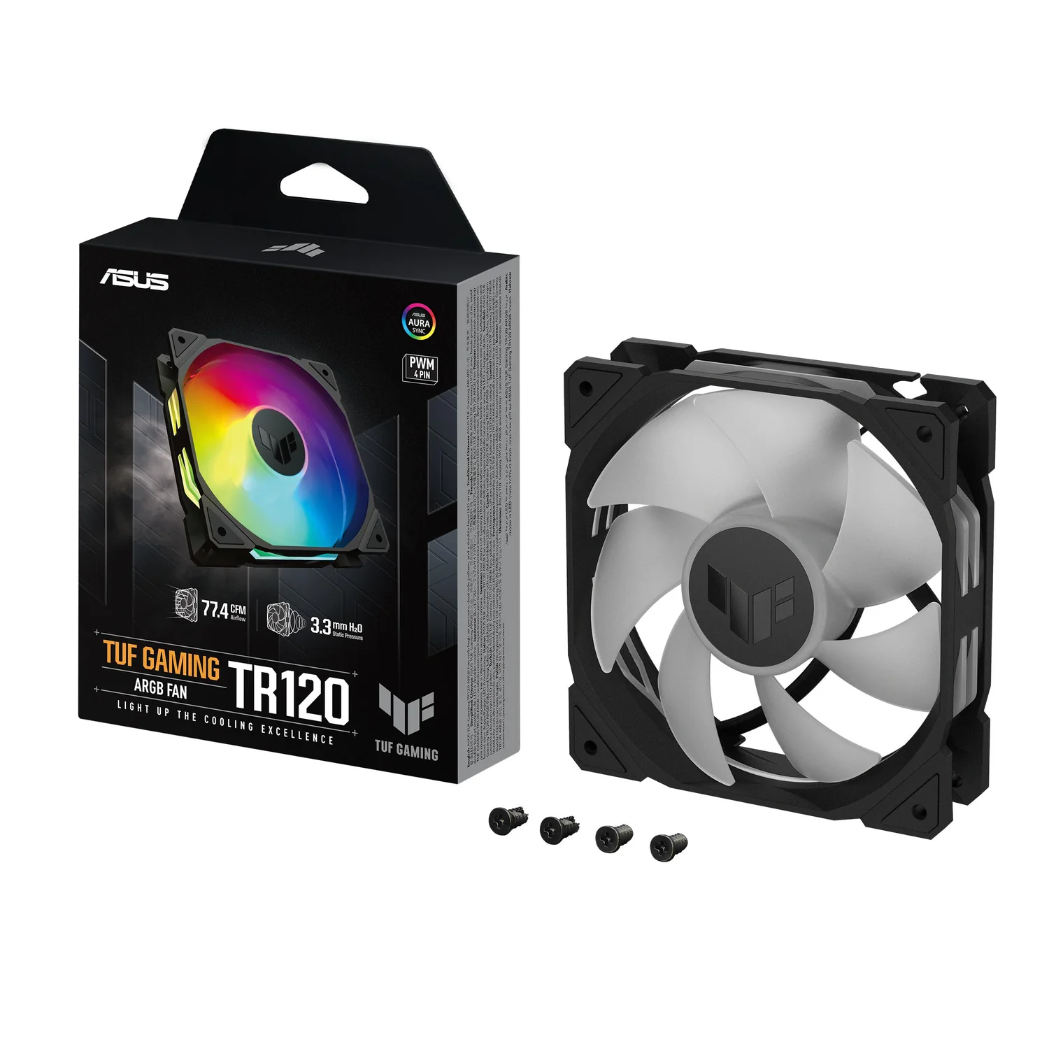 Ventoinha ASUS TUF Gaming TR120 ARGB 120mm Preta - Imagem 1