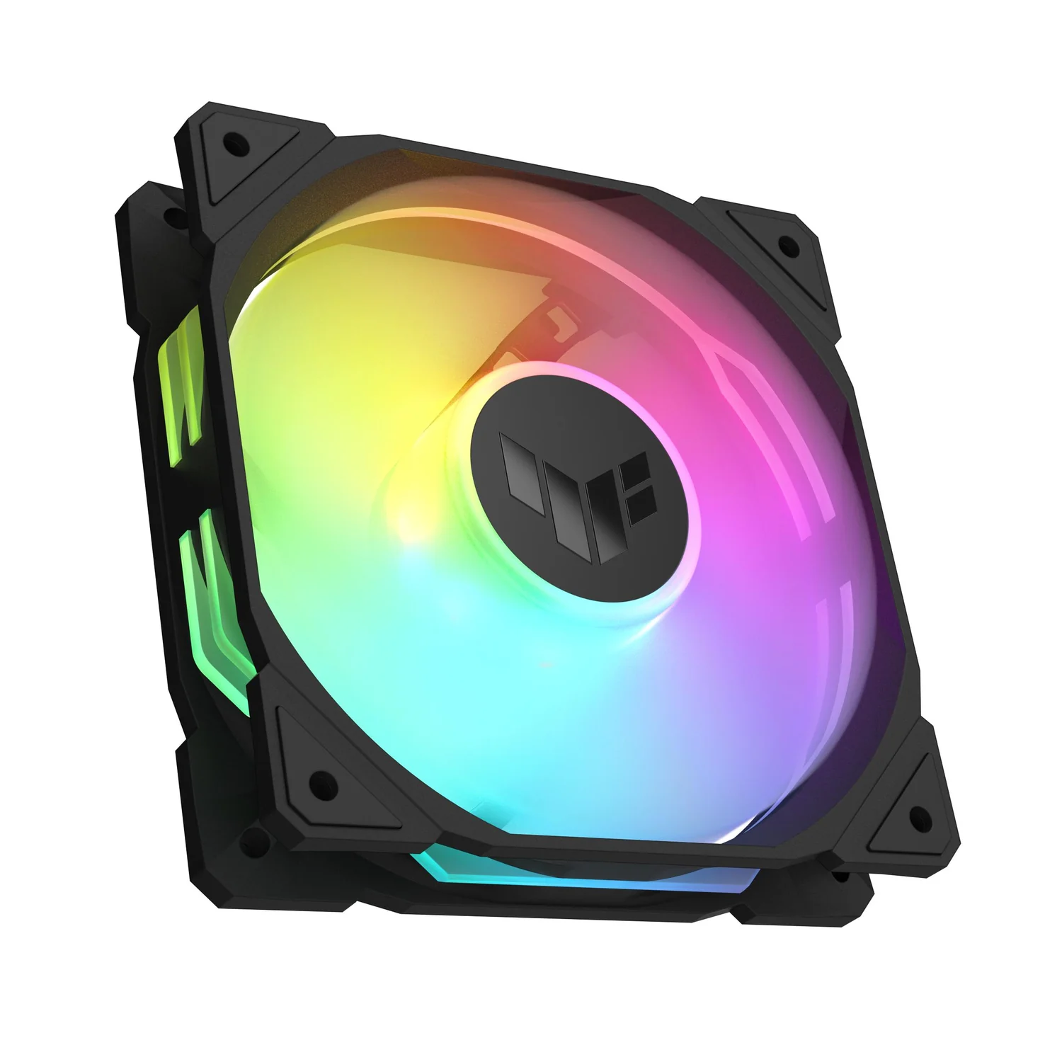 Pack 3 ventoinhas caixa Asus TUF Gaming TR120 ARGB Reverse 120mm preto - Imagem 1