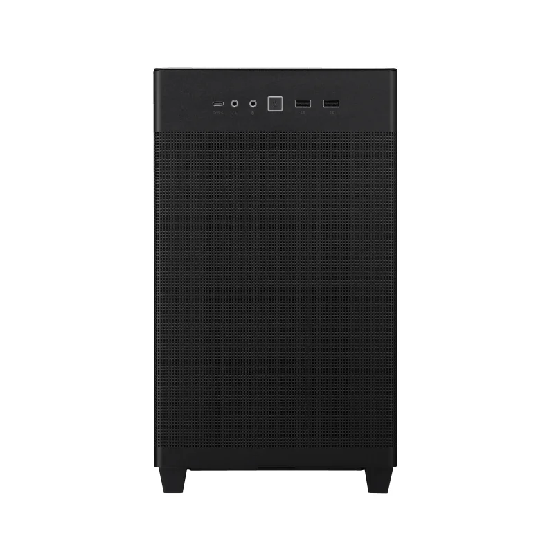 Caixa micro ATX ASUS Prime AP201 TG Mini Tower preta vidro temperado - Imagem 1