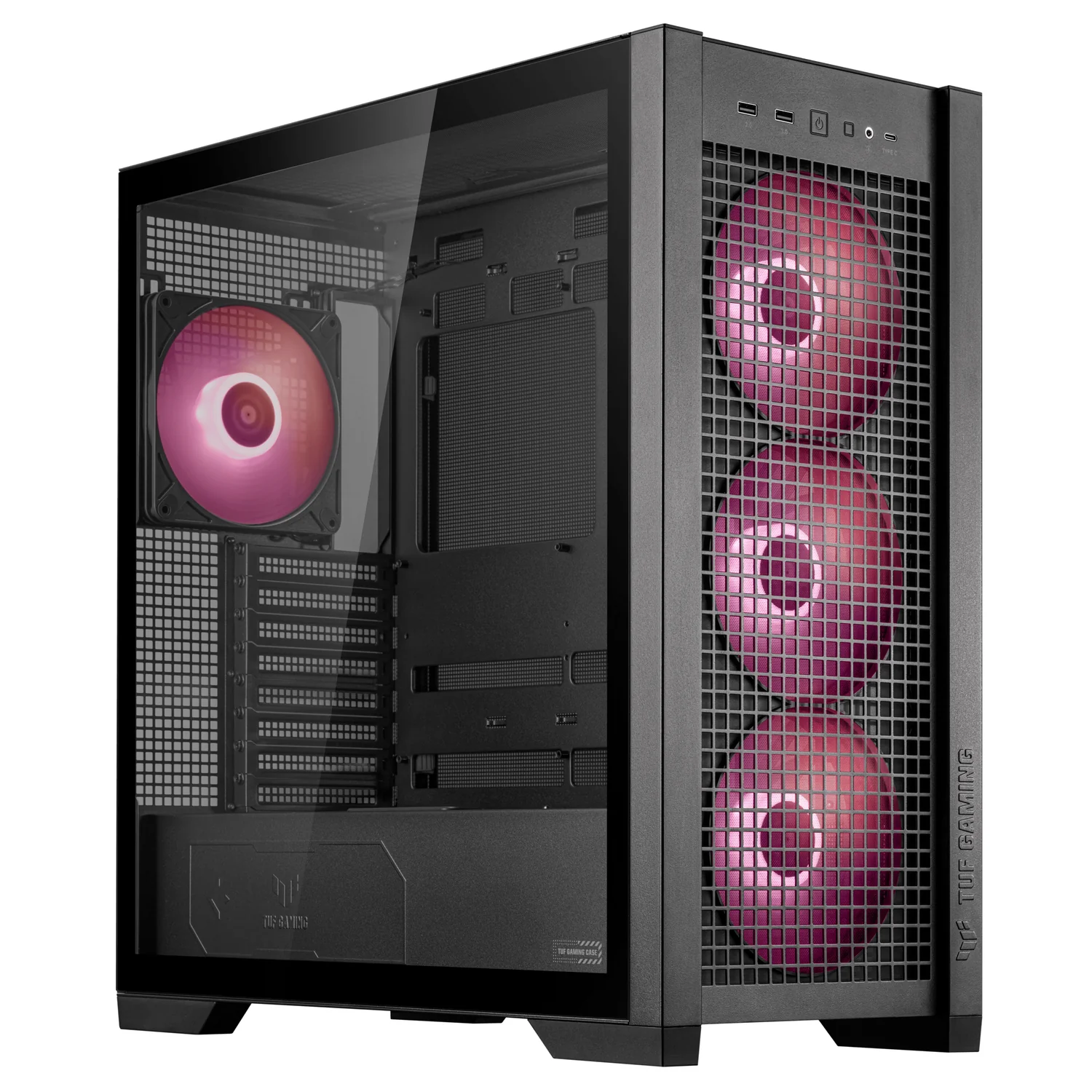 Caixa PC ASUS TUF Gaming GT302 ARGB Midi Tower EATX Preta - Imagem 11