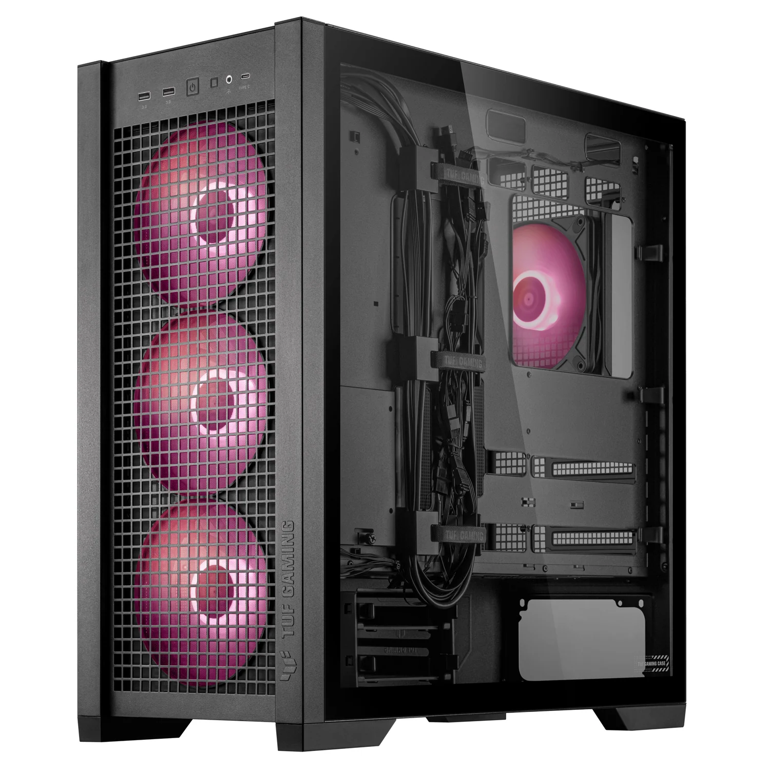 Caixa PC ASUS TUF Gaming GT302 ARGB Midi Tower EATX Preta - Imagem 14