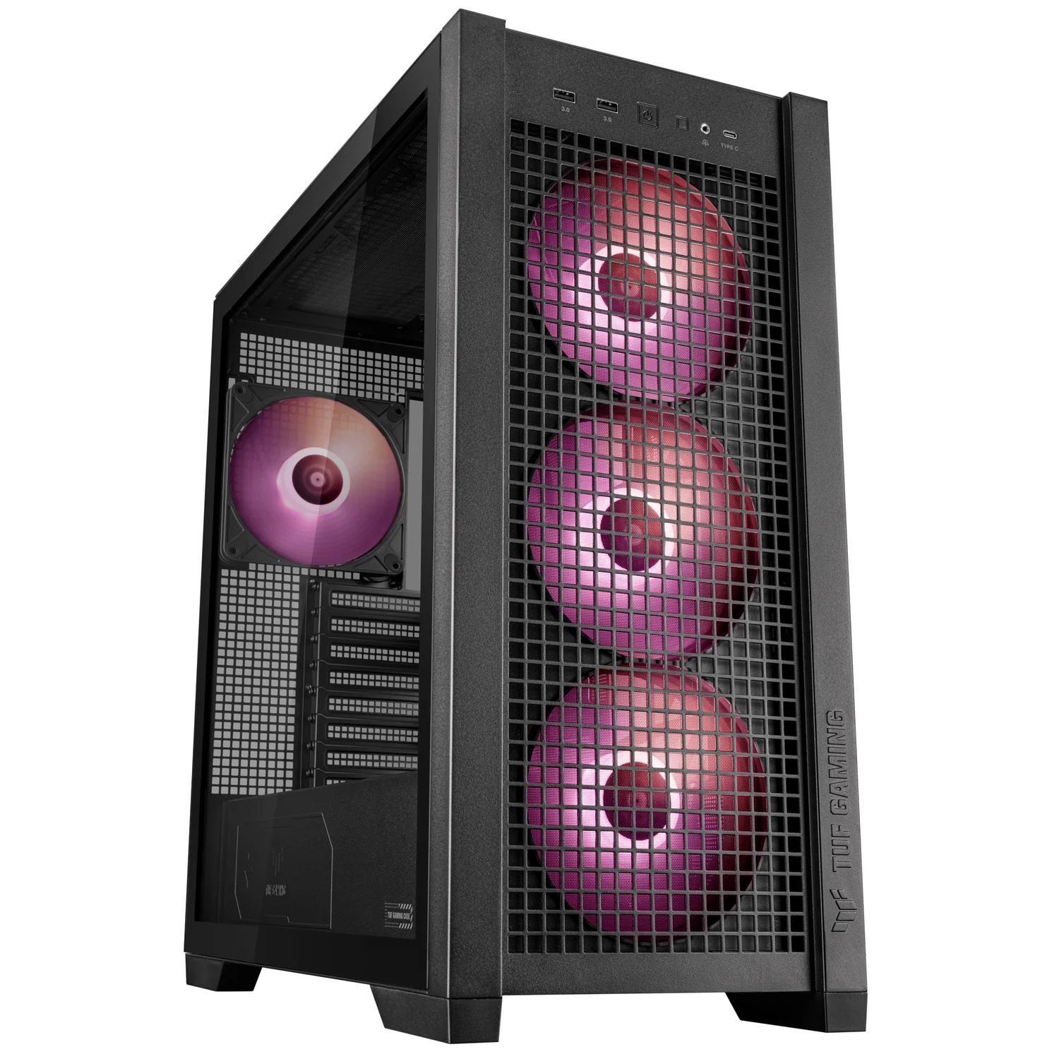 Caixa PC ASUS TUF Gaming GT302 ARGB Midi Tower EATX Preta - Imagem 9