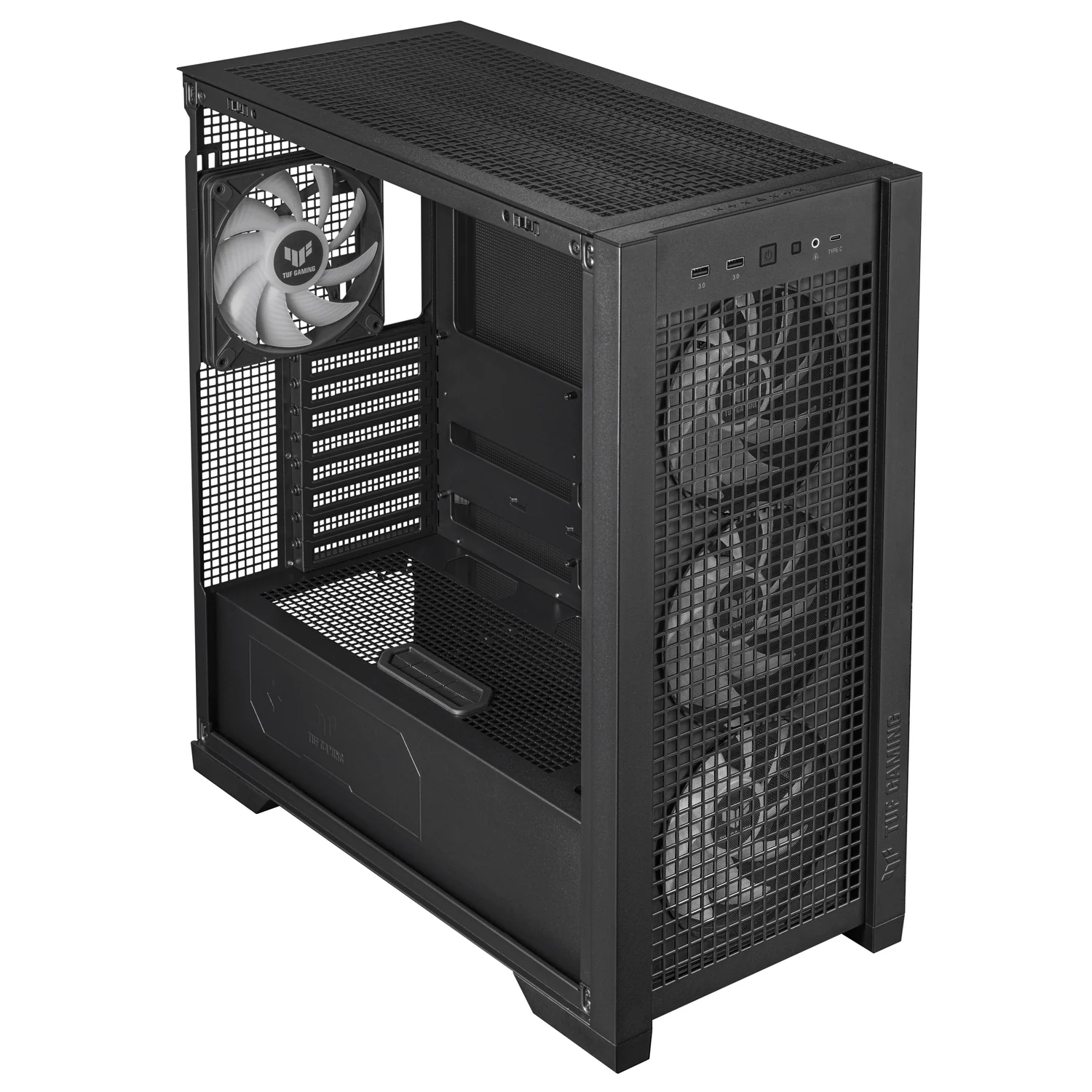 Caixa PC ASUS TUF Gaming GT302 ARGB Midi Tower EATX Preta - Imagem 15