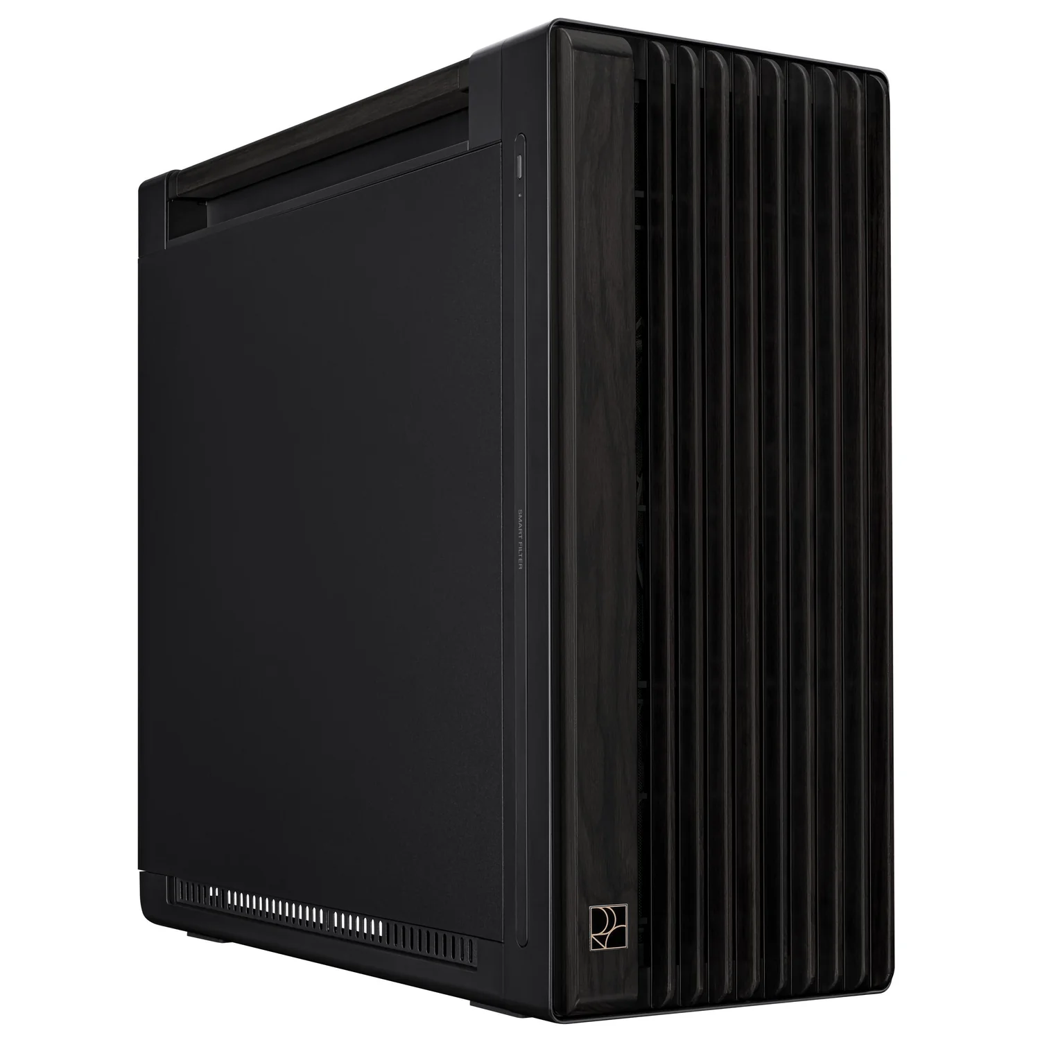 Caixa EATX ASUS ProArt PA602 Wood Edition Midi Tower preta madeira - Imagem 1