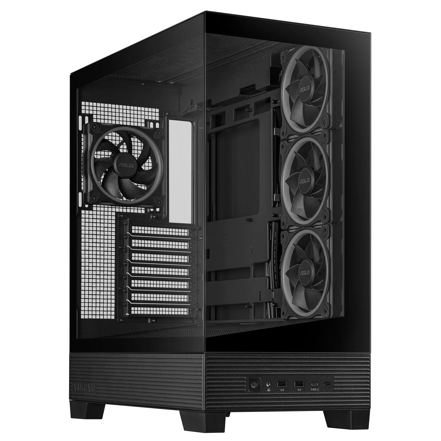 Caixa PC ASUS A31 Plus TG ARGB Midi Tower ATX Preta com Vidro Temperado