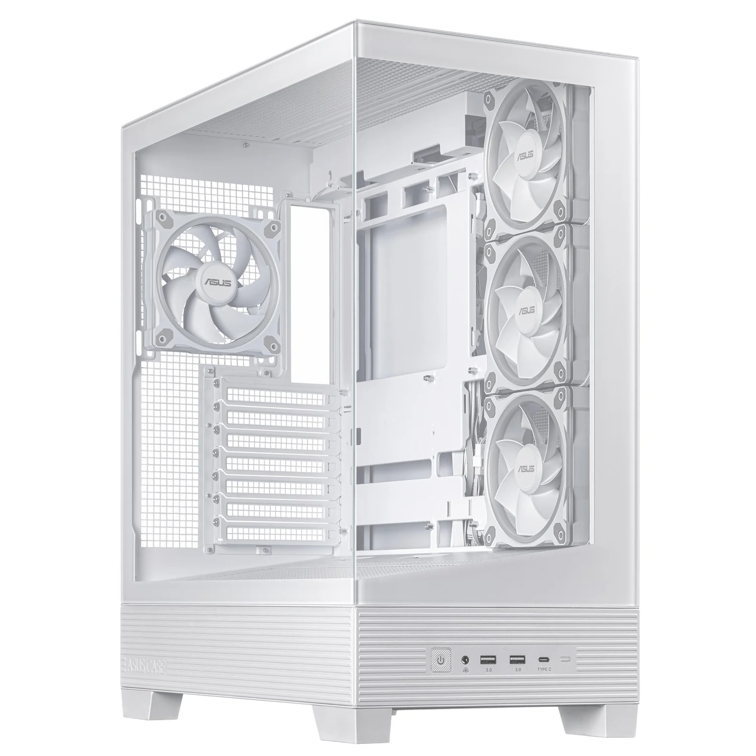 Caixa PC ASUS A31 Plus TG ARGB Midi Tower ATX vidro branca - Imagem 1