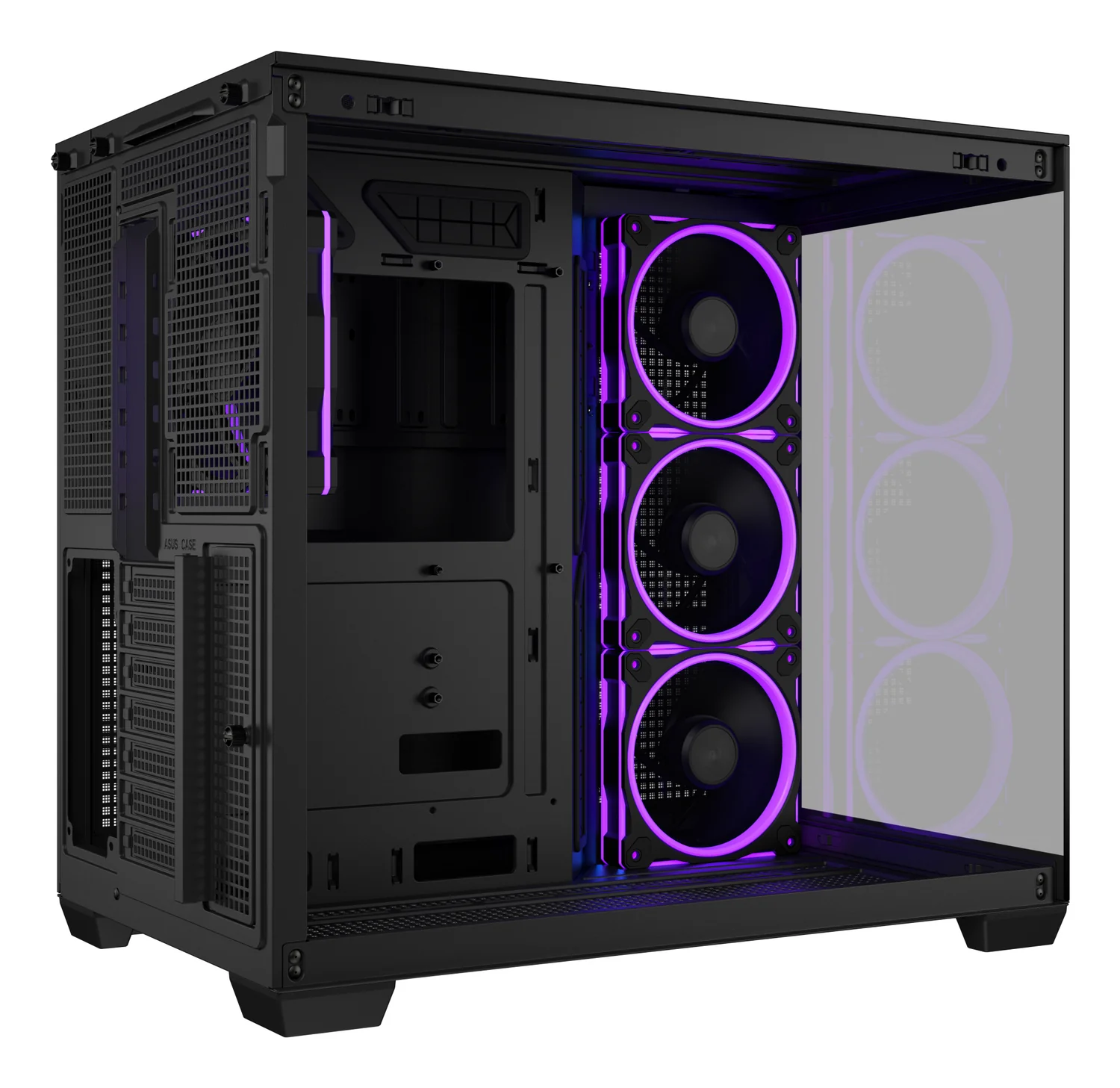 Caixa para PC ASUS A32 Plus Midi Tower ATX Vidro Temperado ARGB USB-C Preta - Imagem 9