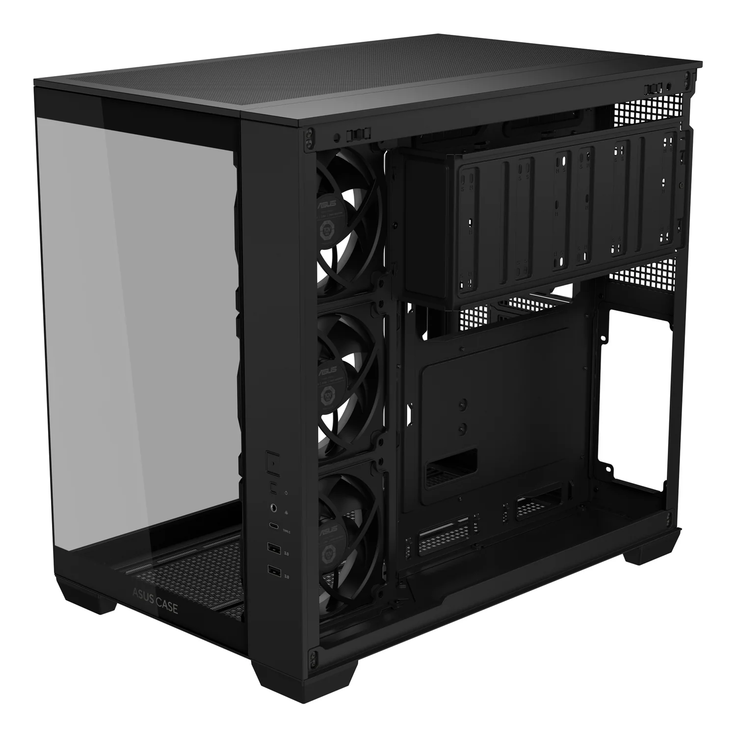 Caixa para PC ASUS A32 Plus Midi Tower ATX Vidro Temperado ARGB USB-C Preta - Imagem 10