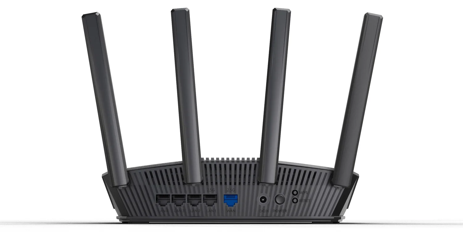 Router Wi-Fi 7 Asus RT-BE59 BE5000 Dual-Band 2.5G WAN/LAN AiMesh com segurança avançada
