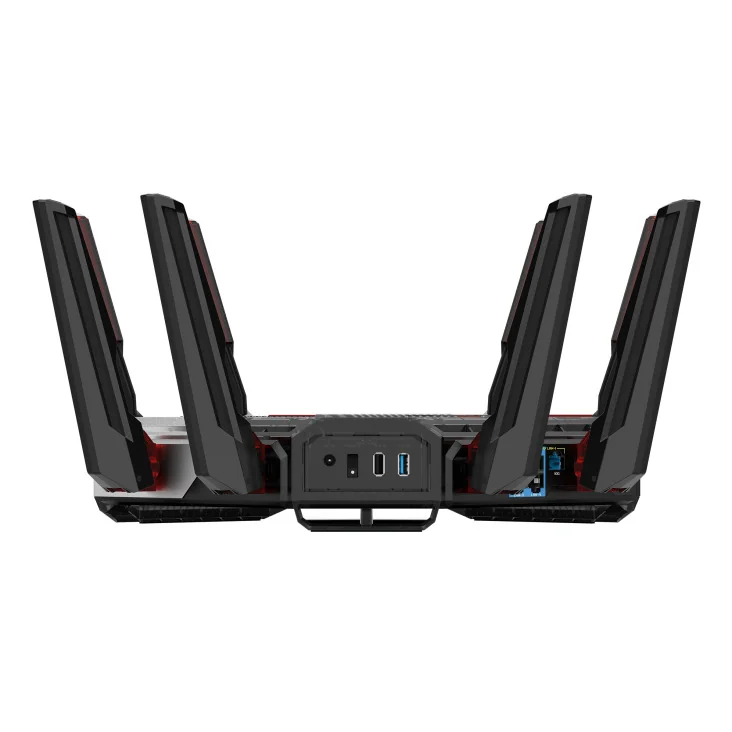 Router Gaming Asus ROG Rapture GT-BN98 Quad-Band WiFi 8 11529Mbps Dual 10G AiMesh Preto - Imagem 7