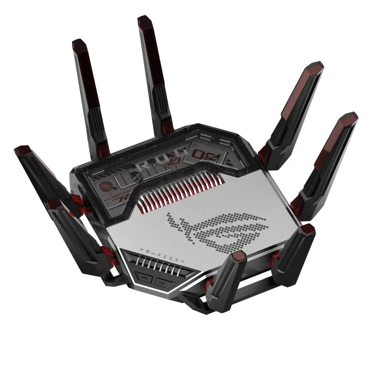 Router Gaming Asus ROG Rapture GT-BN98 Quad-Band WiFi 8 11529Mbps Dual 10G AiMesh Preto - Imagem 3