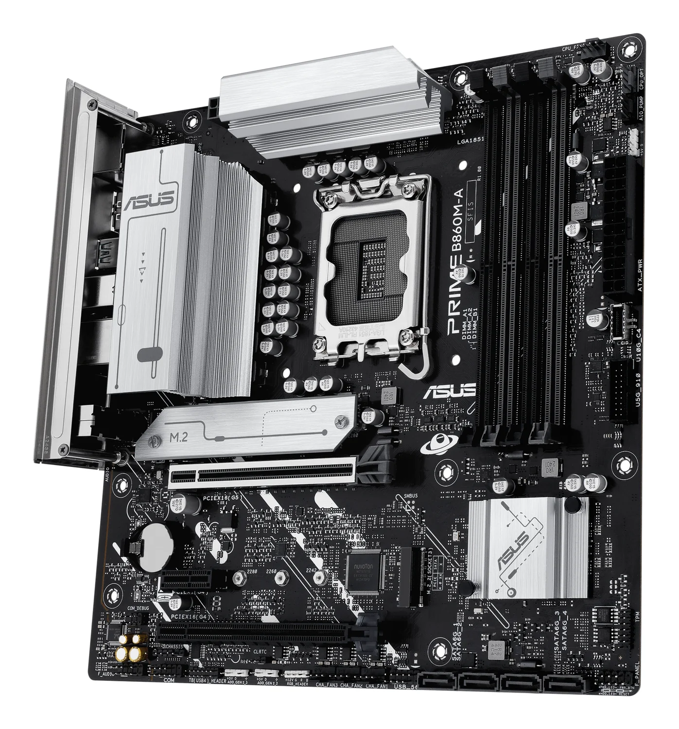 Motherboard ASUS Prime B860M-A-CSM Intel B860 LGA 1851 micro ATX DDR5 - Imagem 5