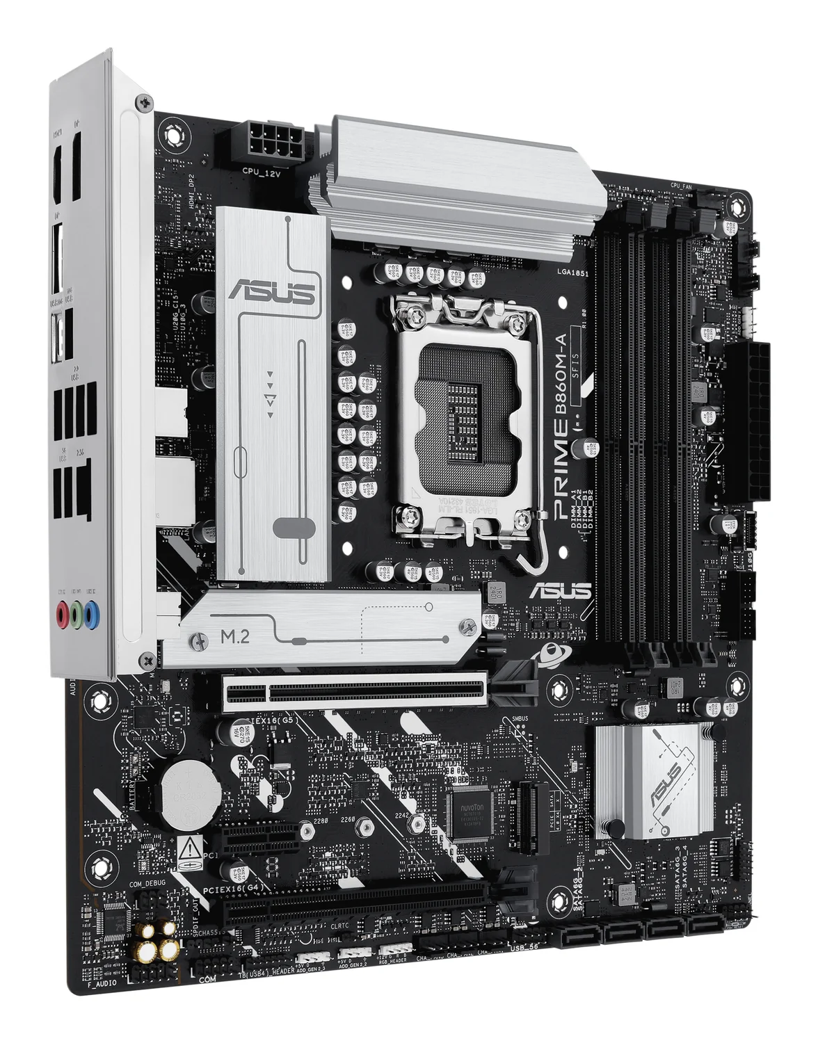 Motherboard ASUS Prime B860M-A-CSM Intel B860 LGA 1851 micro ATX DDR5 - Imagem 3