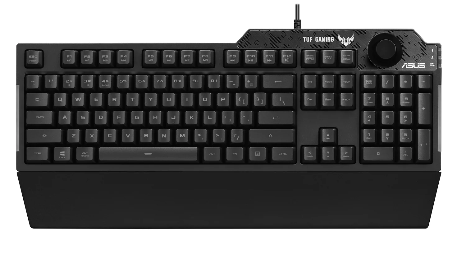 Teclado Gaming ASUS TUF Gaming K1 RGB Mecânico Layout US com Descanso de Pulso Preto - Imagem 5