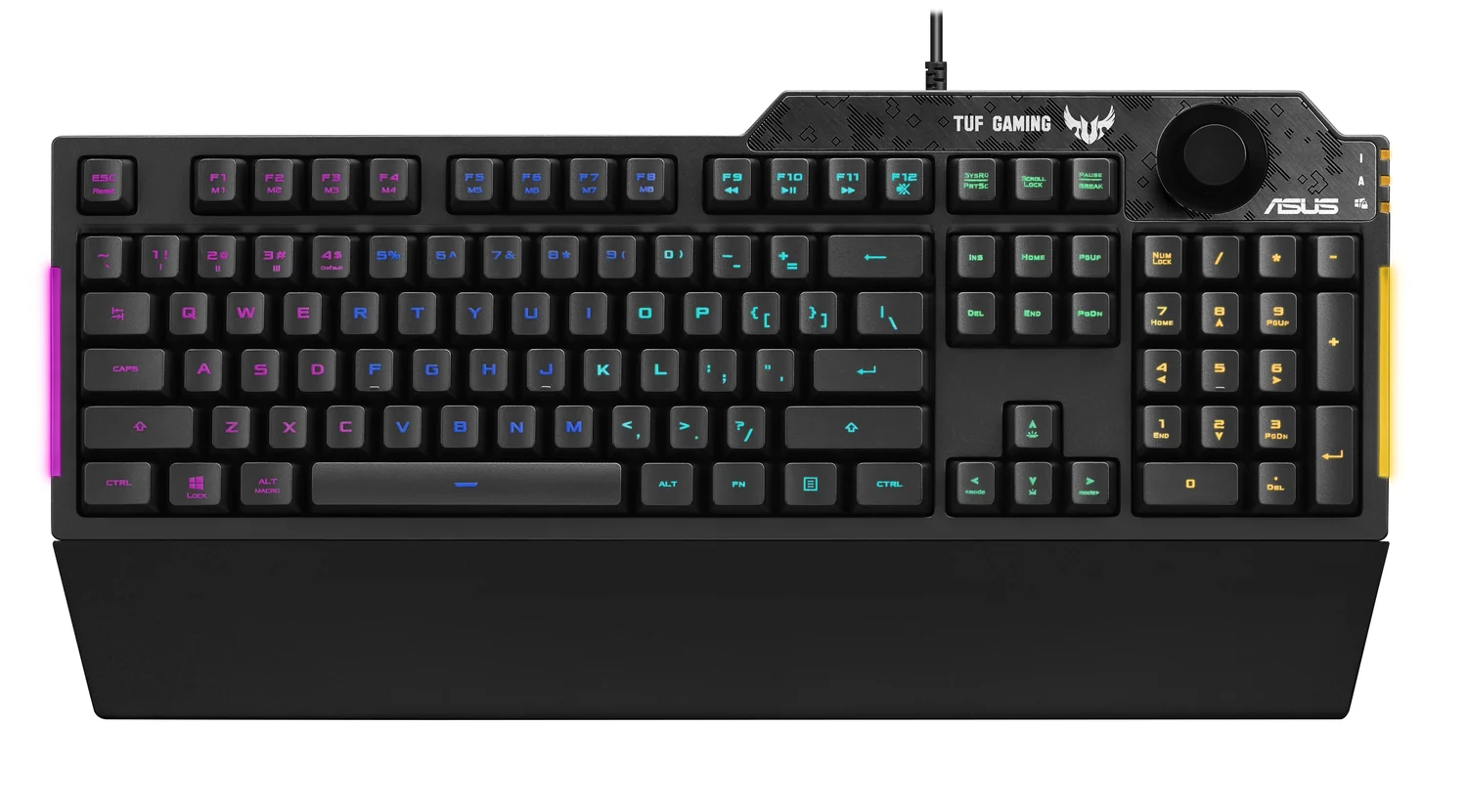 Teclado Gaming ASUS TUF Gaming K1 RGB Mecânico Layout US com Descanso de Pulso Preto - Imagem 6